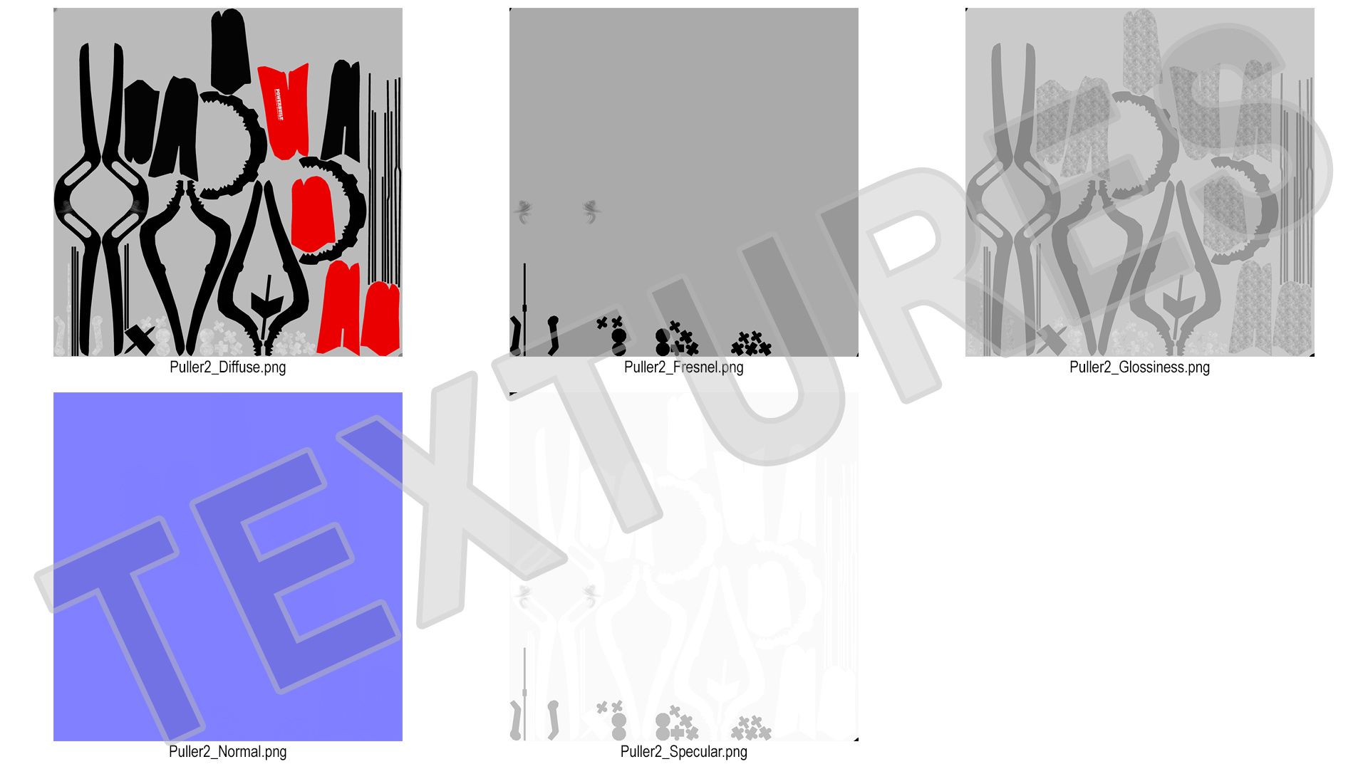 3D Powerbuilt Oil Filter Pliers model