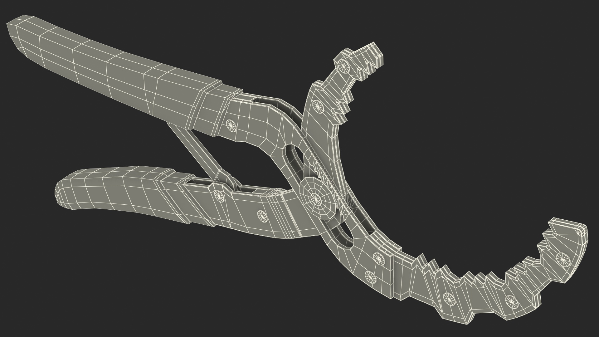 3D Powerbuilt Oil Filter Pliers model