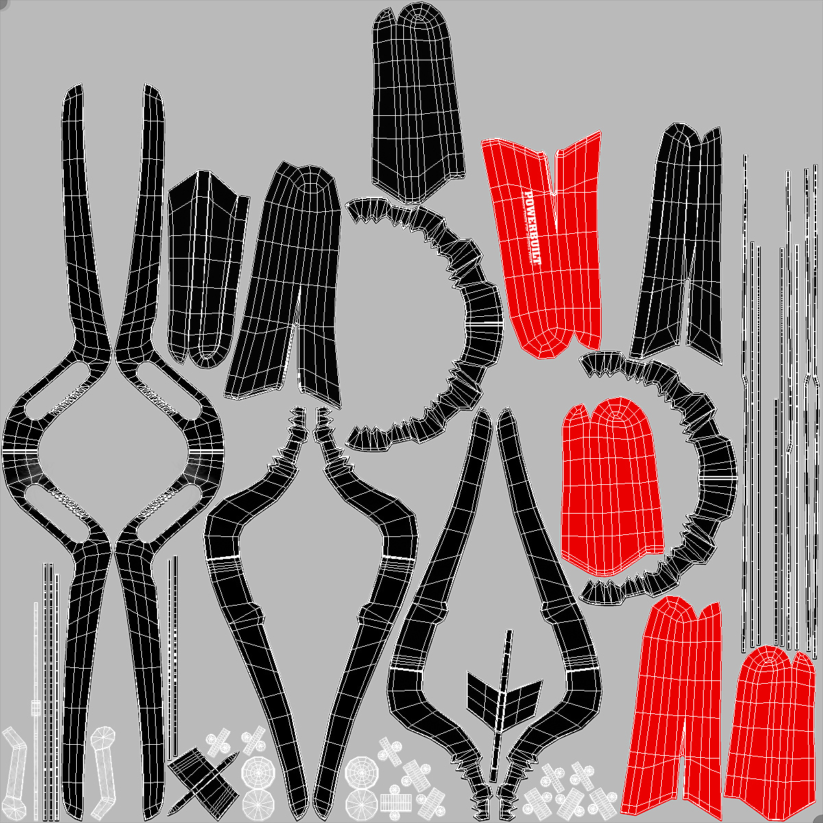 3D Powerbuilt Oil Filter Pliers model