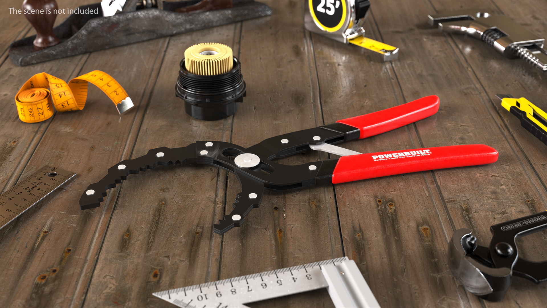 3D Powerbuilt Oil Filter Pliers model