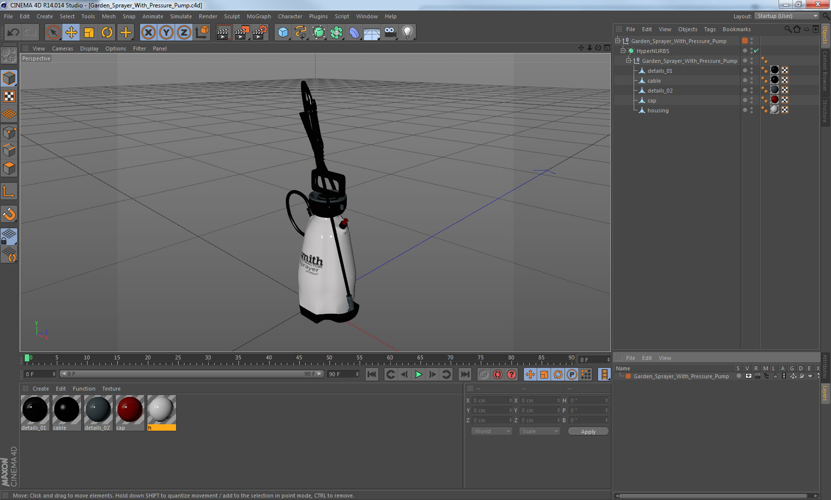 3D Garden Sprayer With Pressure Pump model