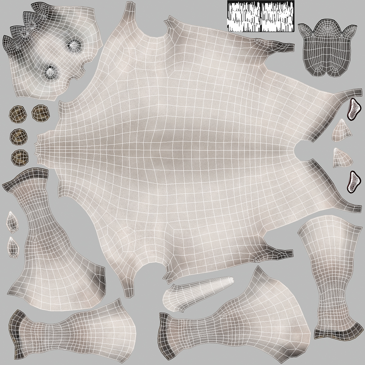 3D Walking Arabian Horse White Fur