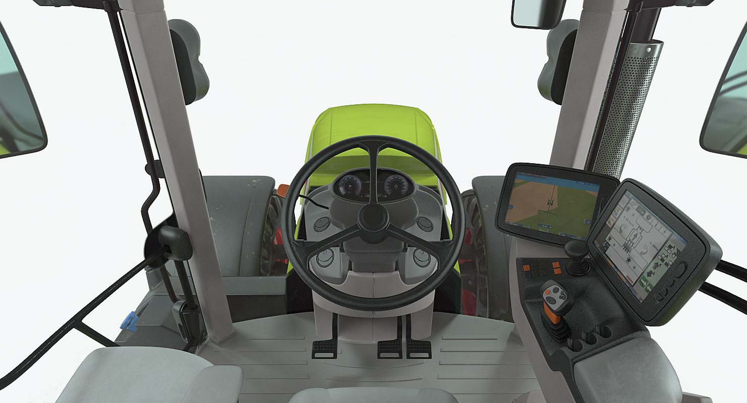 Claas Axion 800 Tractor Dirty 3D model