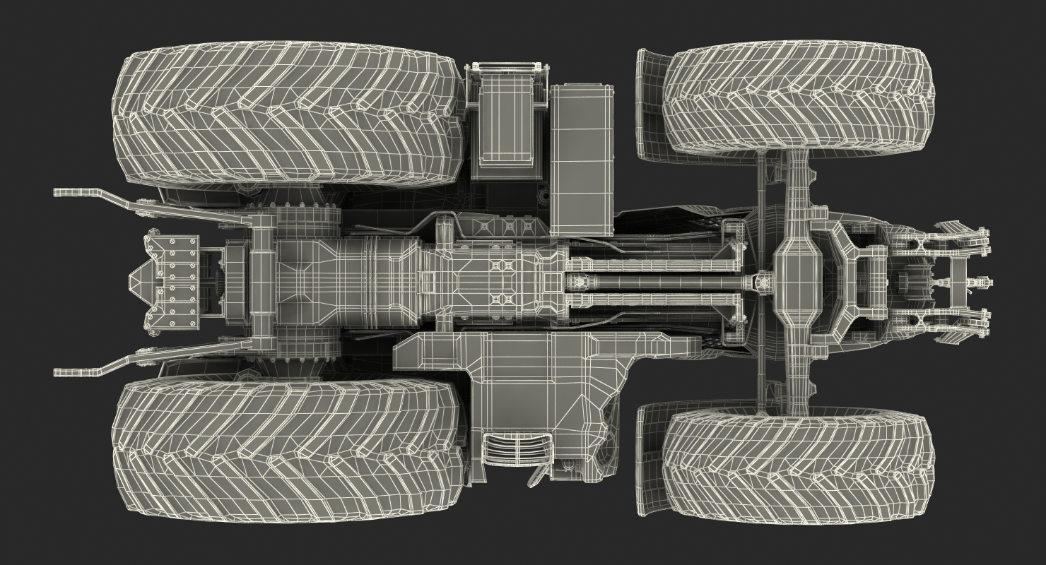 Claas Axion 800 Tractor Dirty 3D model