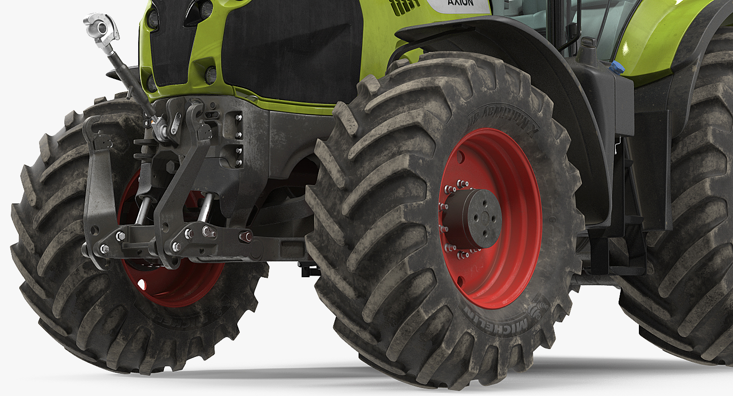 Claas Axion 800 Tractor Dirty 3D model