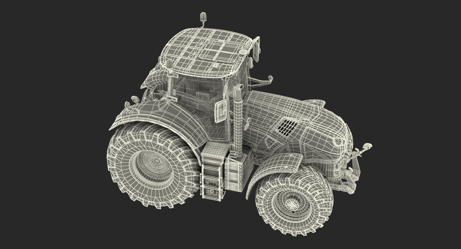 Claas Axion 800 Tractor Dirty 3D model