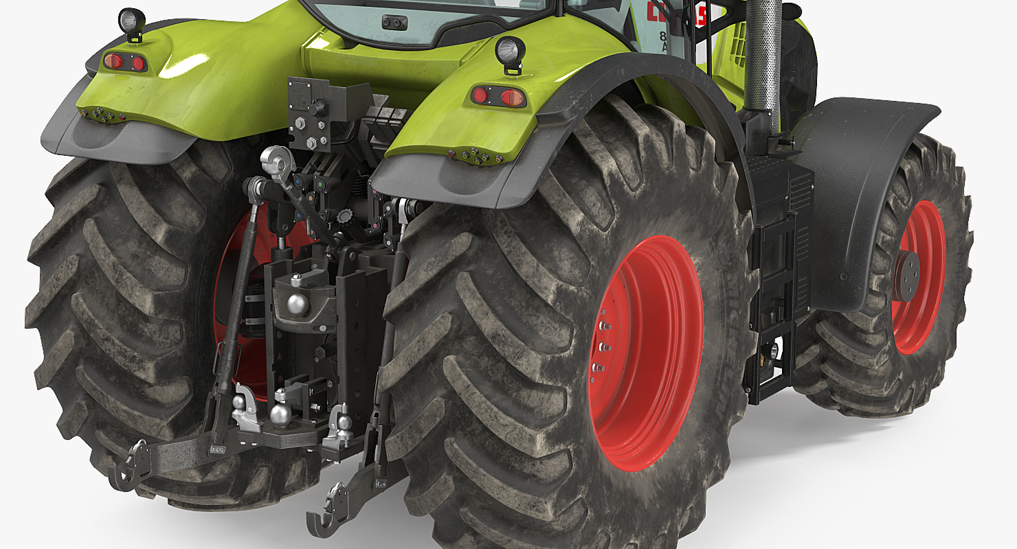 Claas Axion 800 Tractor Dirty 3D model