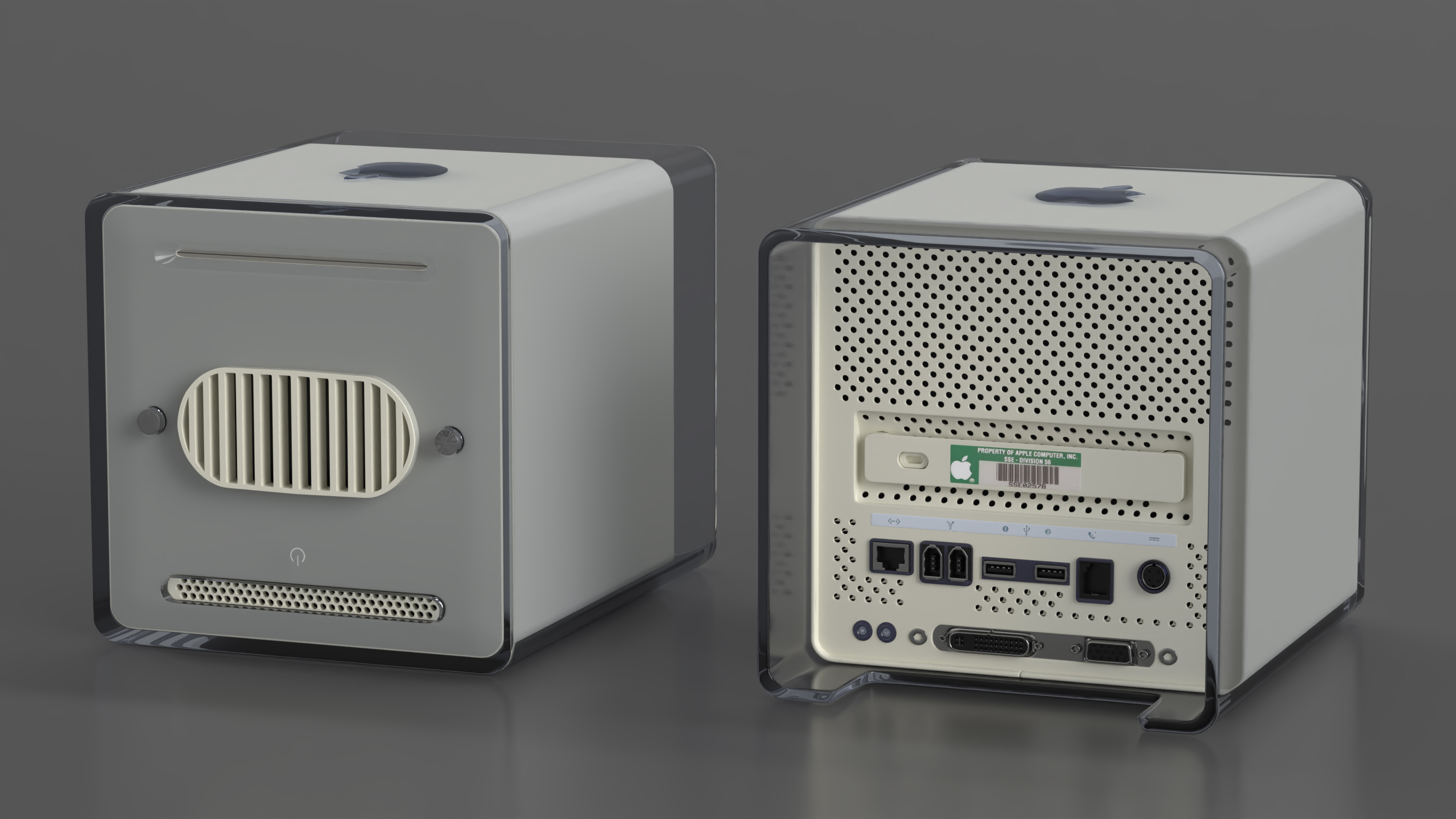 3D Apple Power Mac G4 Cube model