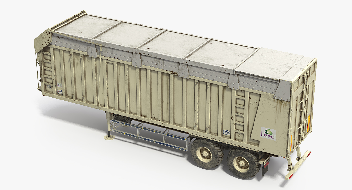 3D Harvester Trailer Dirty model