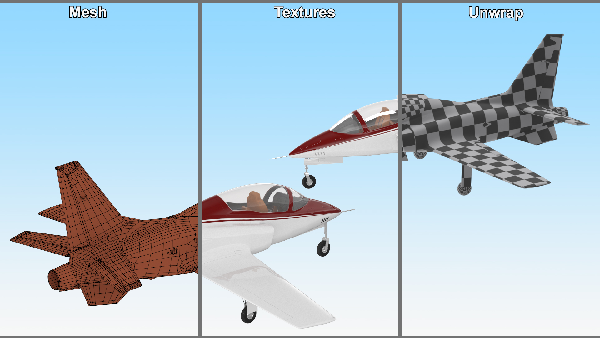 Private Jet Aircraft ViperJet 3D model