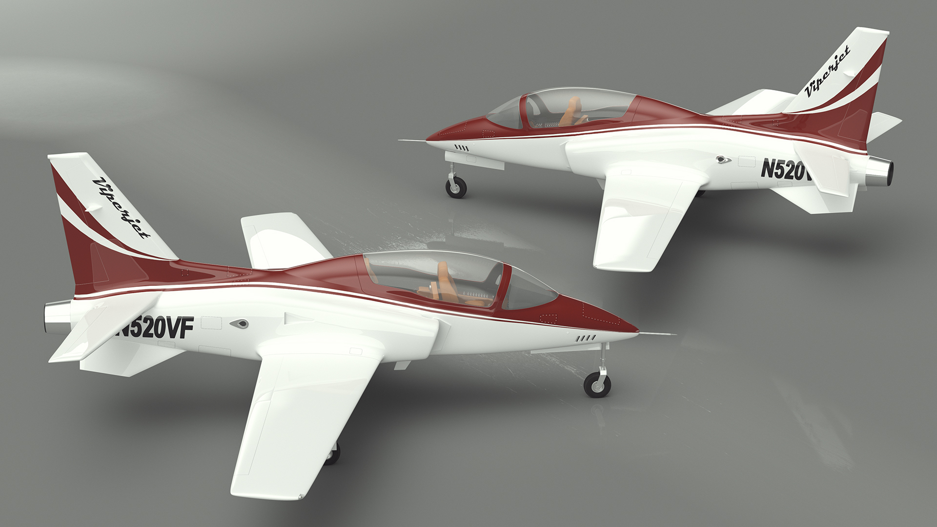 Private Jet Aircraft ViperJet 3D model