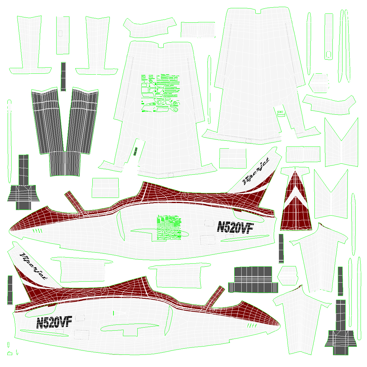 Private Jet Aircraft ViperJet 3D model