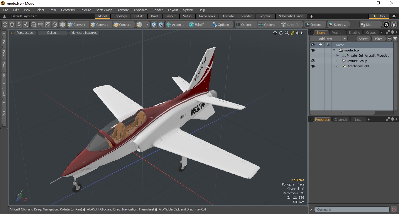 Private Jet Aircraft ViperJet 3D model