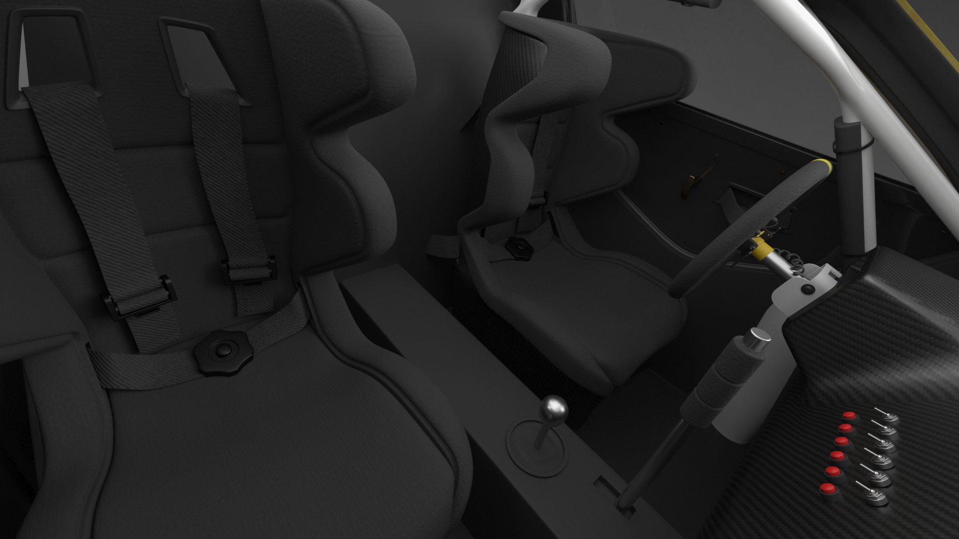 3D model Extreme E Car Racing Electric SUV Dirty Rigged for Cinema 4D