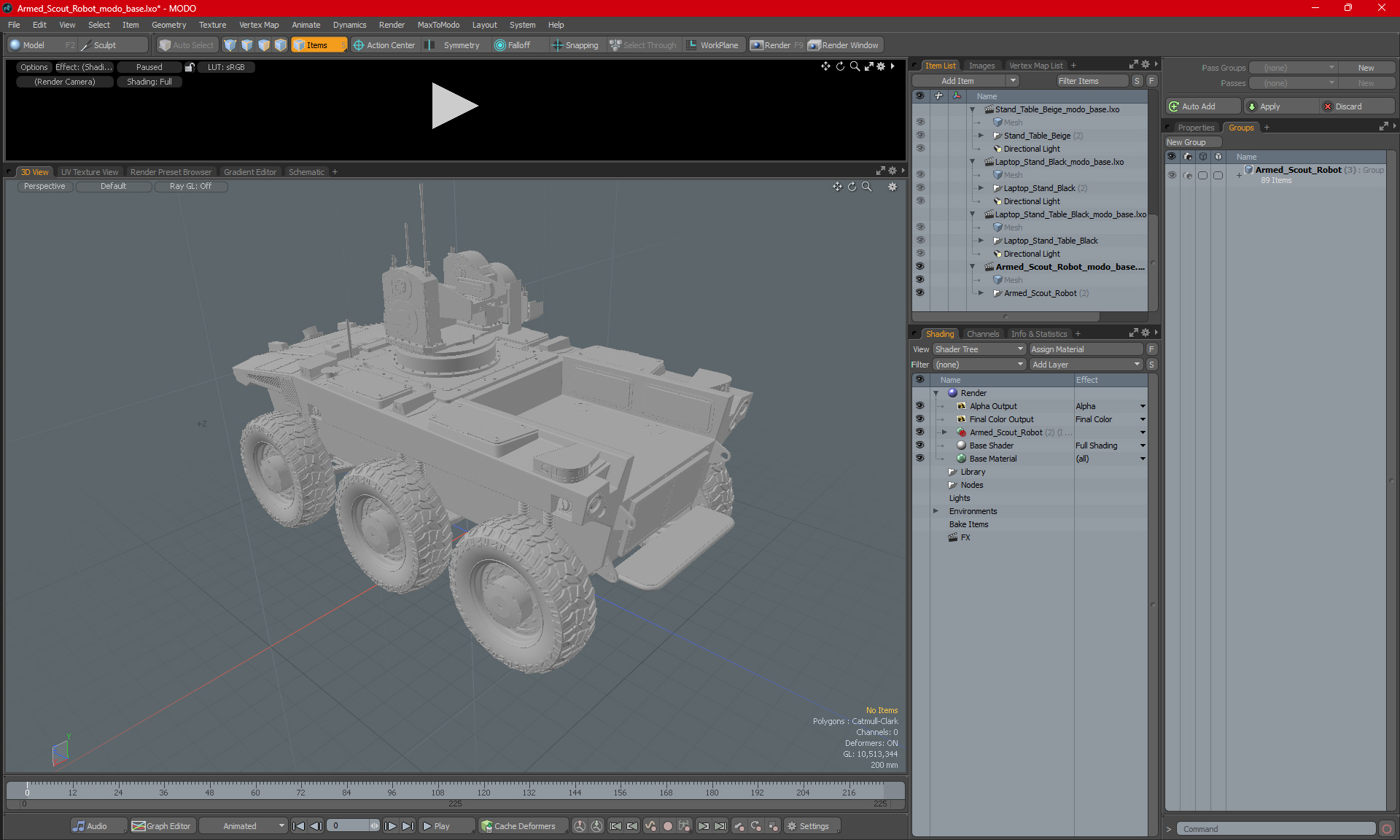 Armed Scout Robot 3D