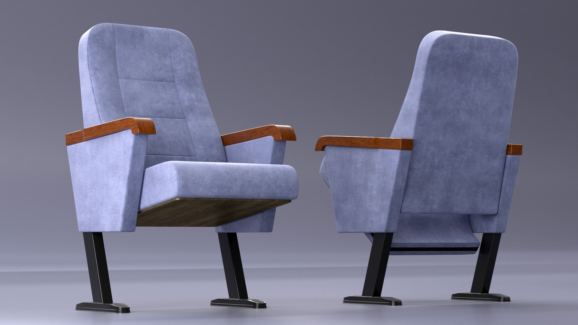 3D Cinema Chair Lilac model