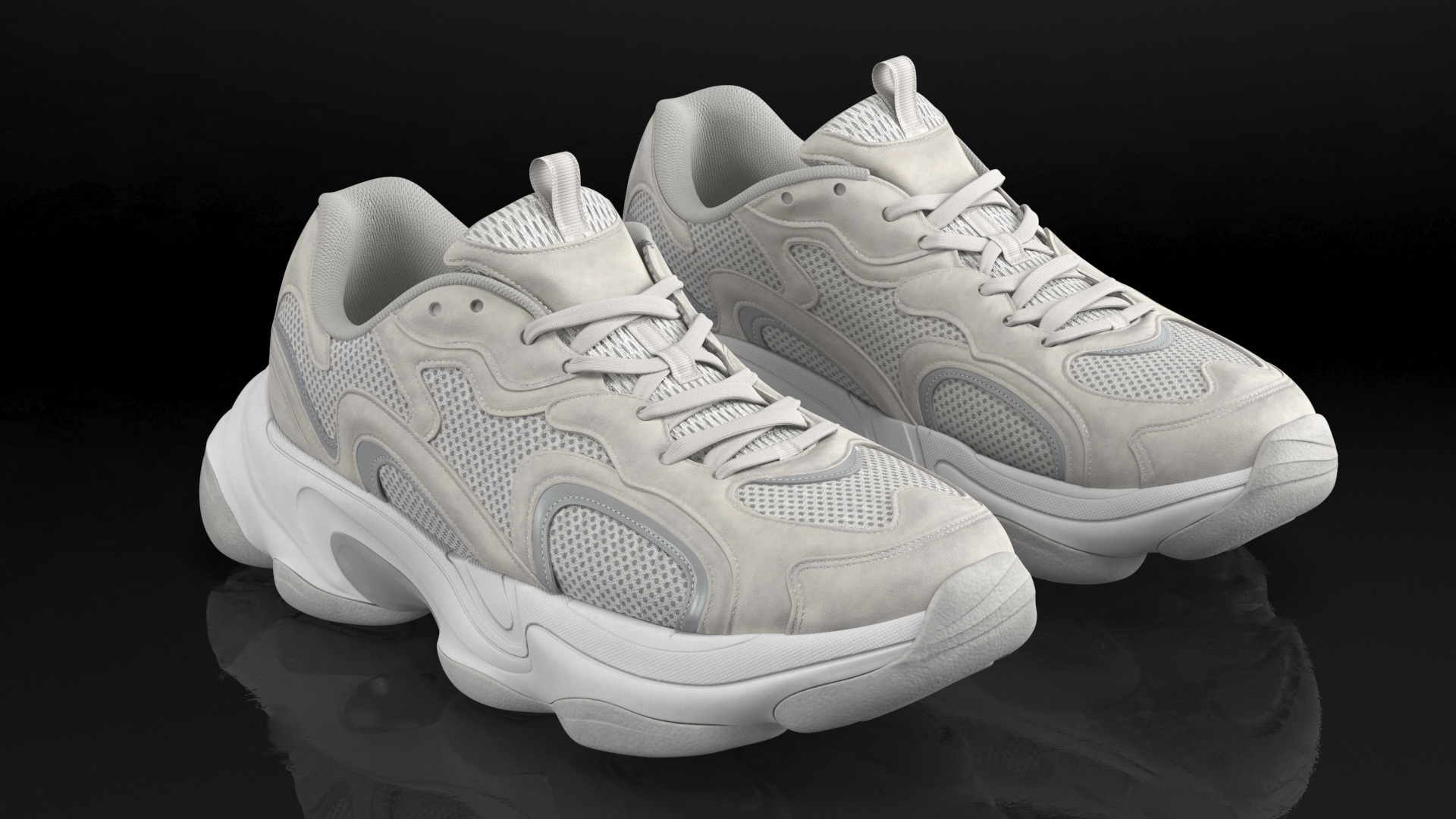 Fashion Sneakers White 3D