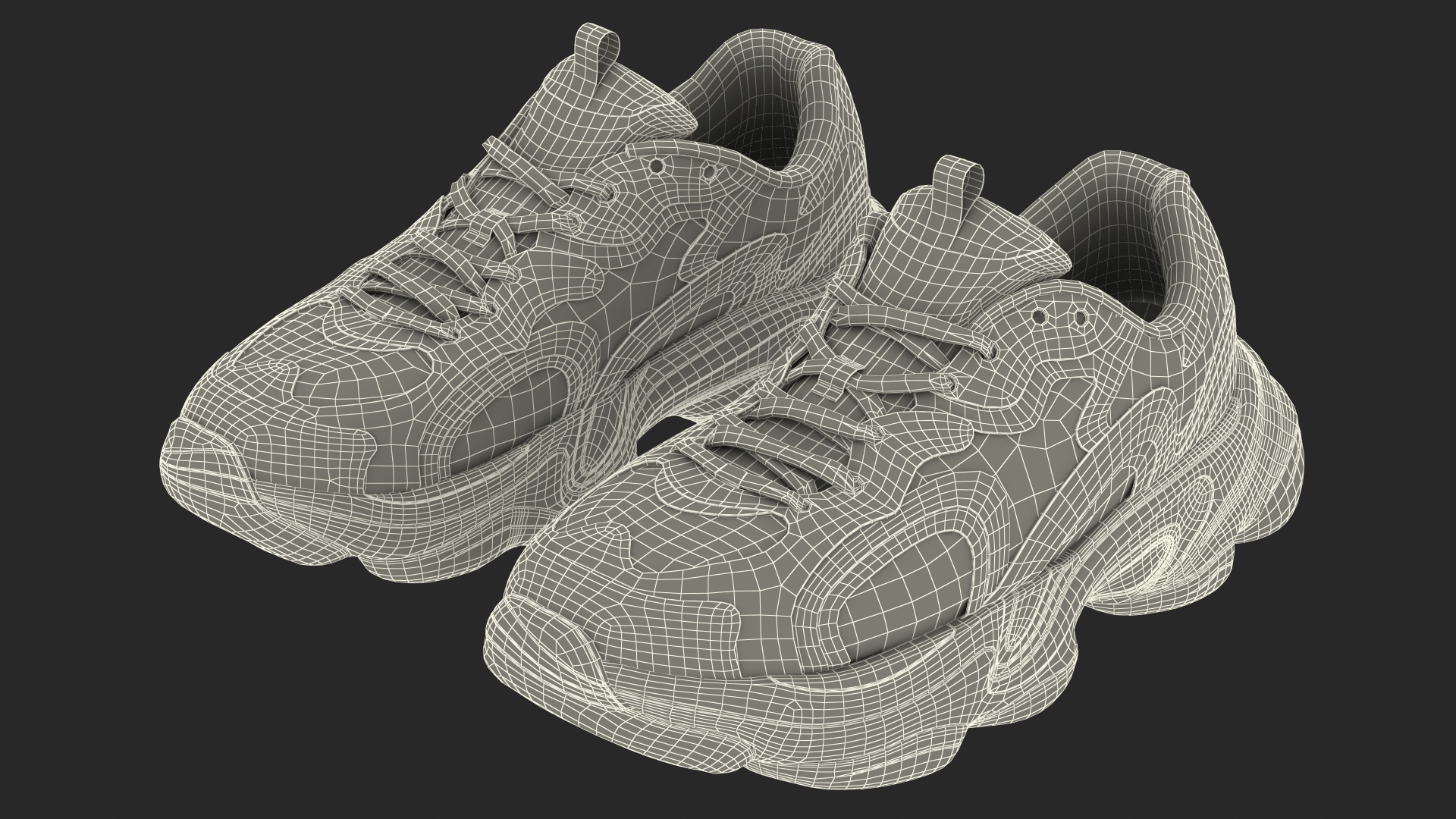 Fashion Sneakers White 3D