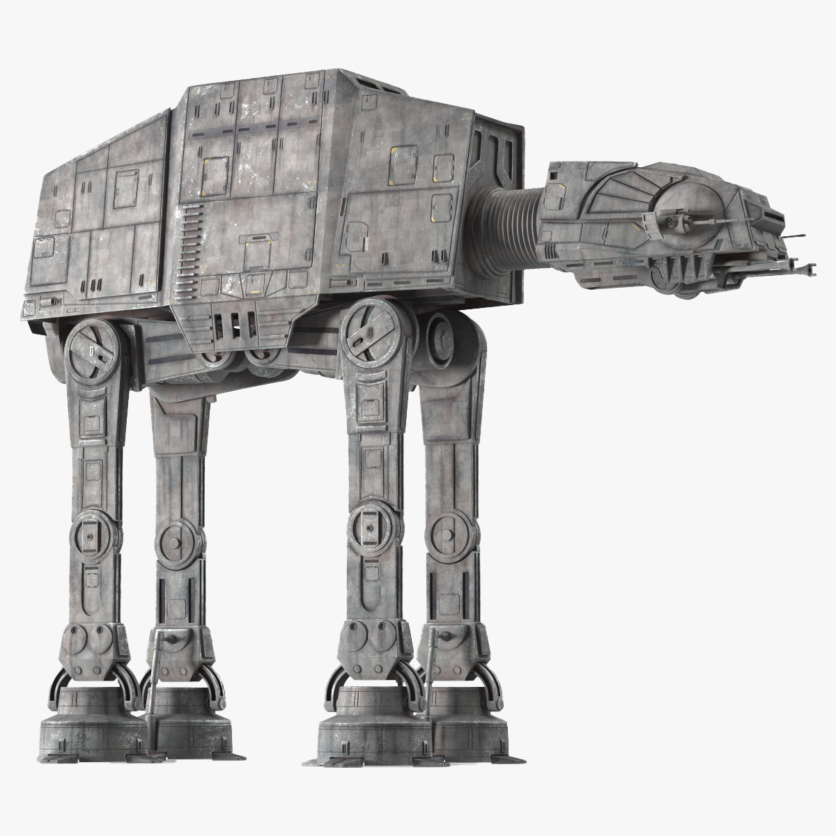 3D Star Wars AT AT Dark Rigged for Cinema 4D