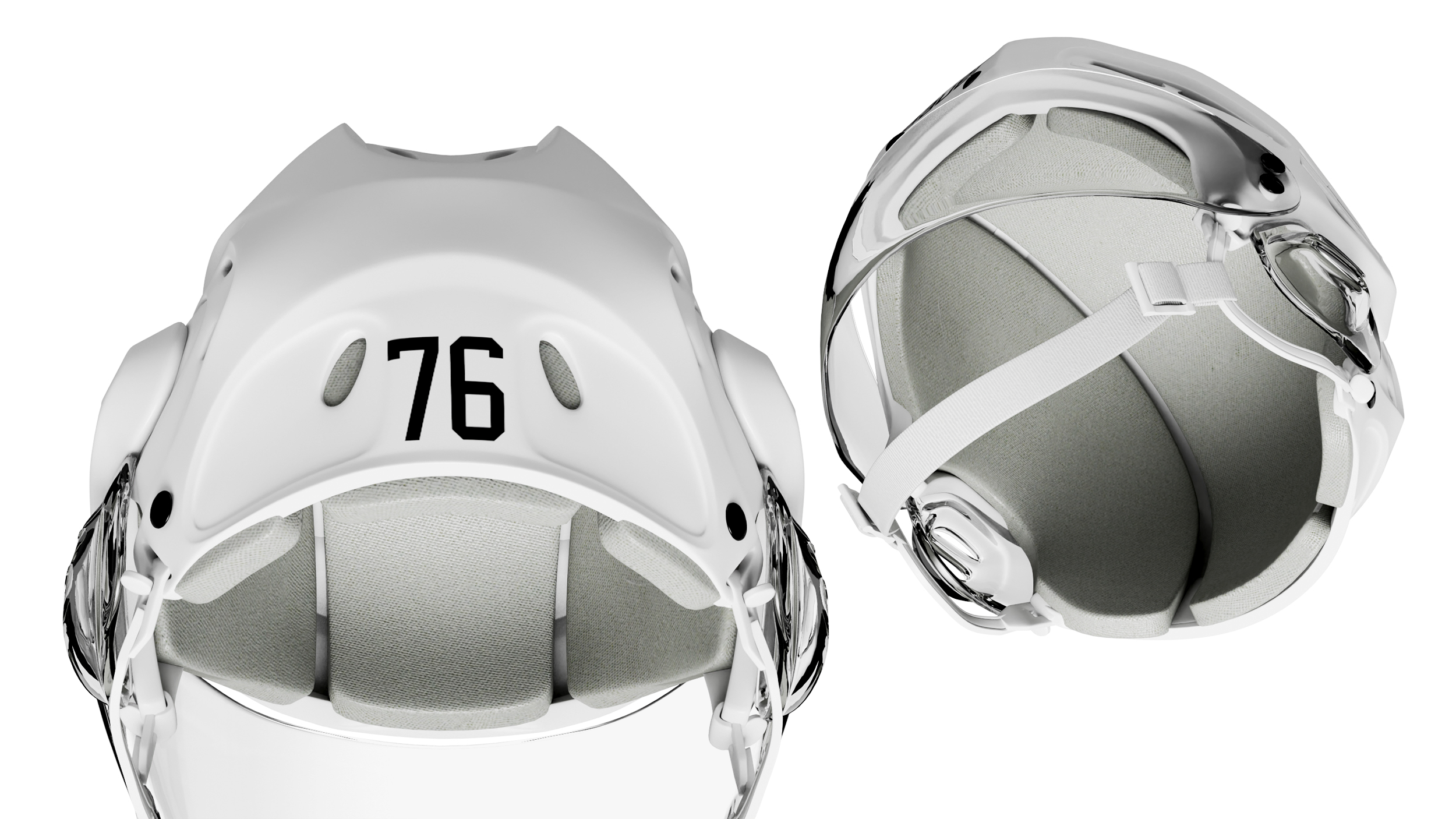 Hockey Helmet San Jose Sharks 3D model