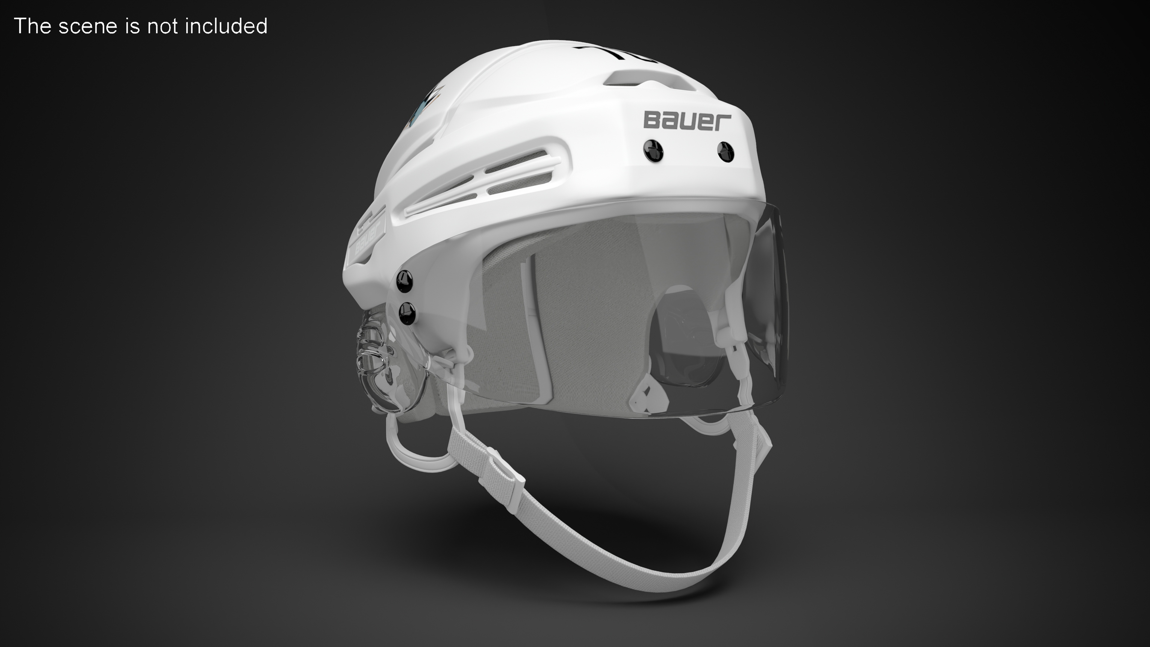 Hockey Helmet San Jose Sharks 3D model