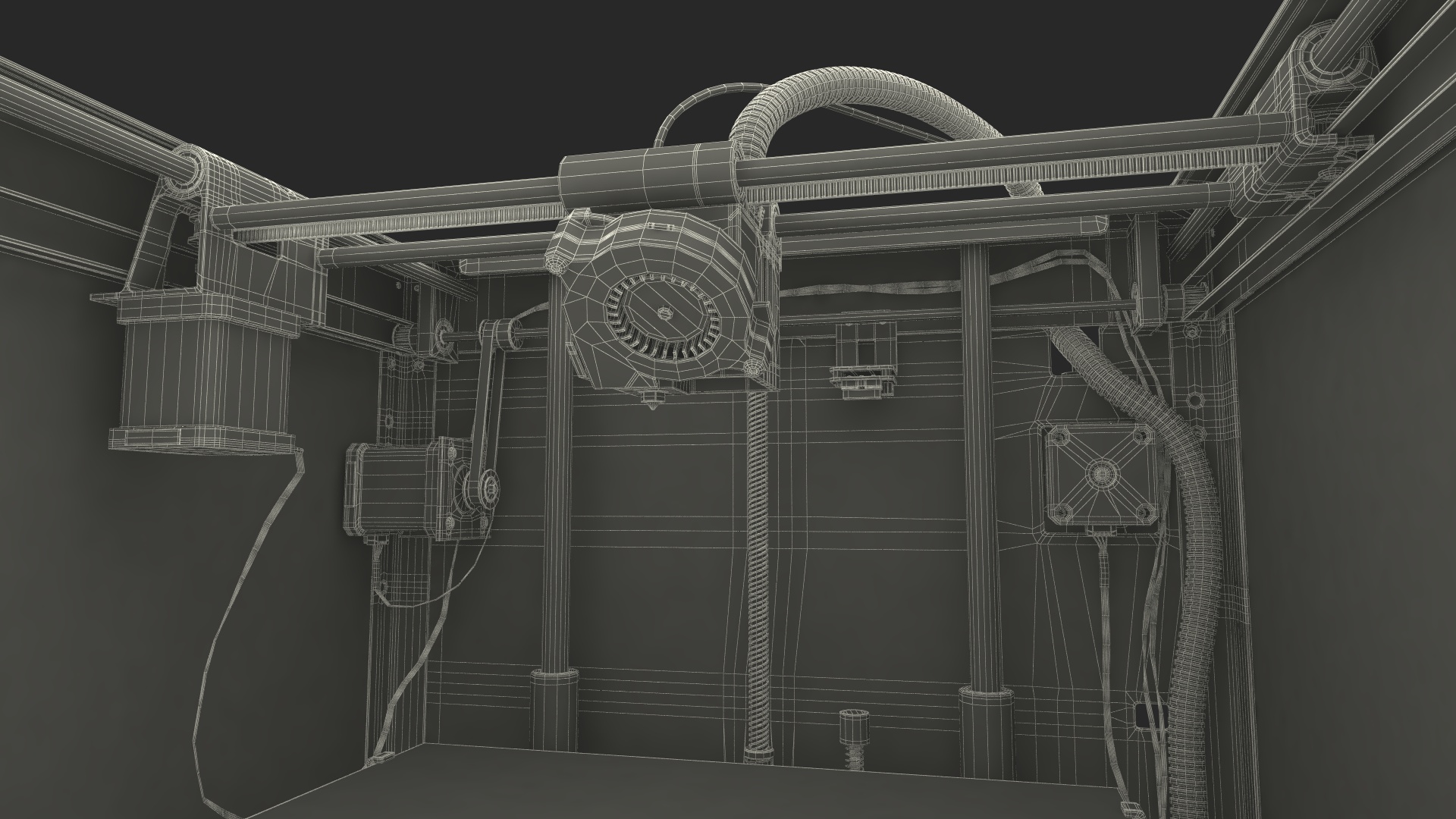 3D 3d Printer Rigged for Maya