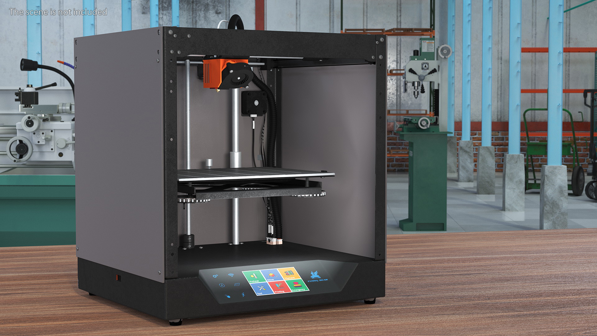 3D 3d Printer Rigged for Maya