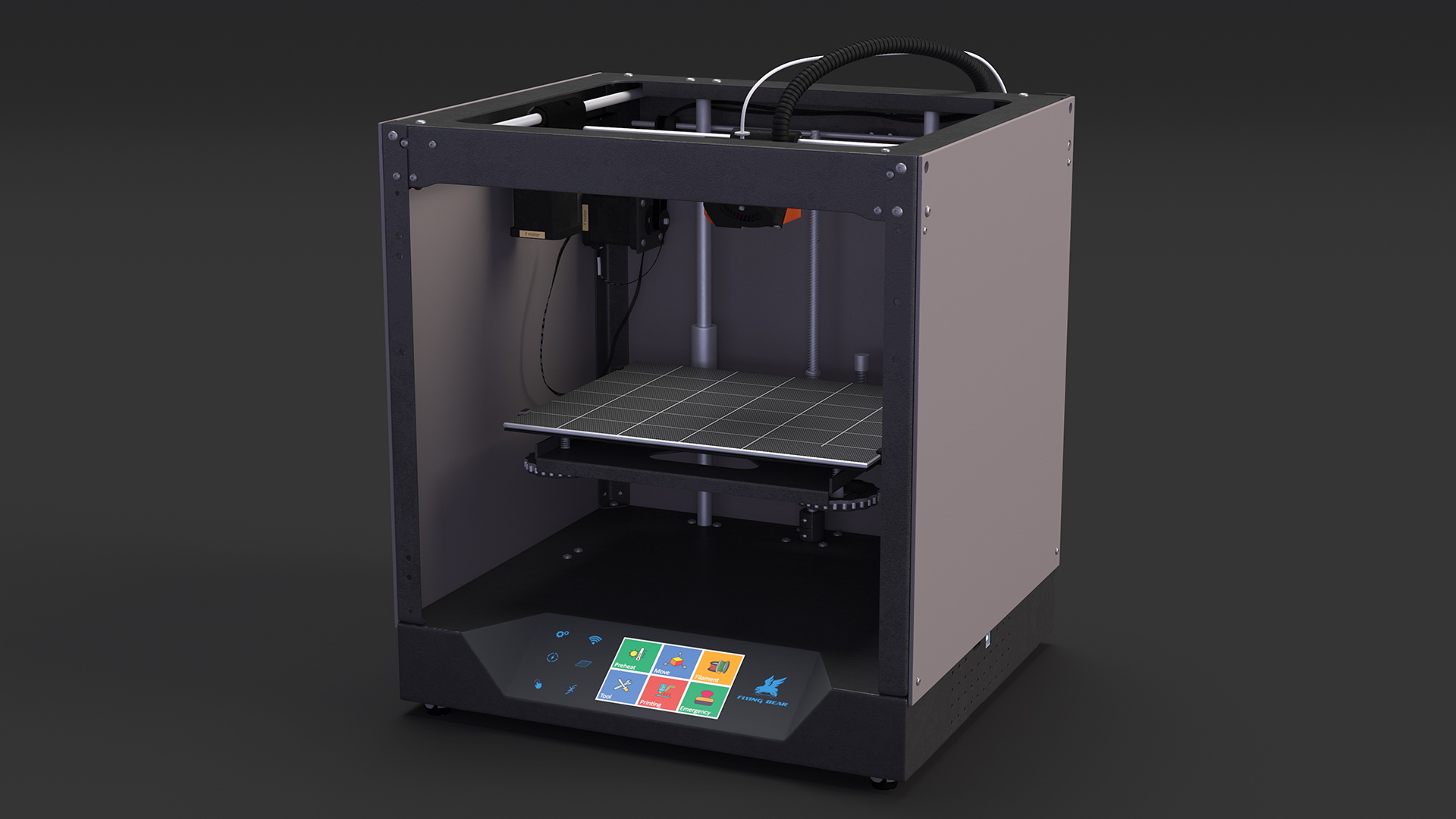 3D 3d Printer Rigged for Maya