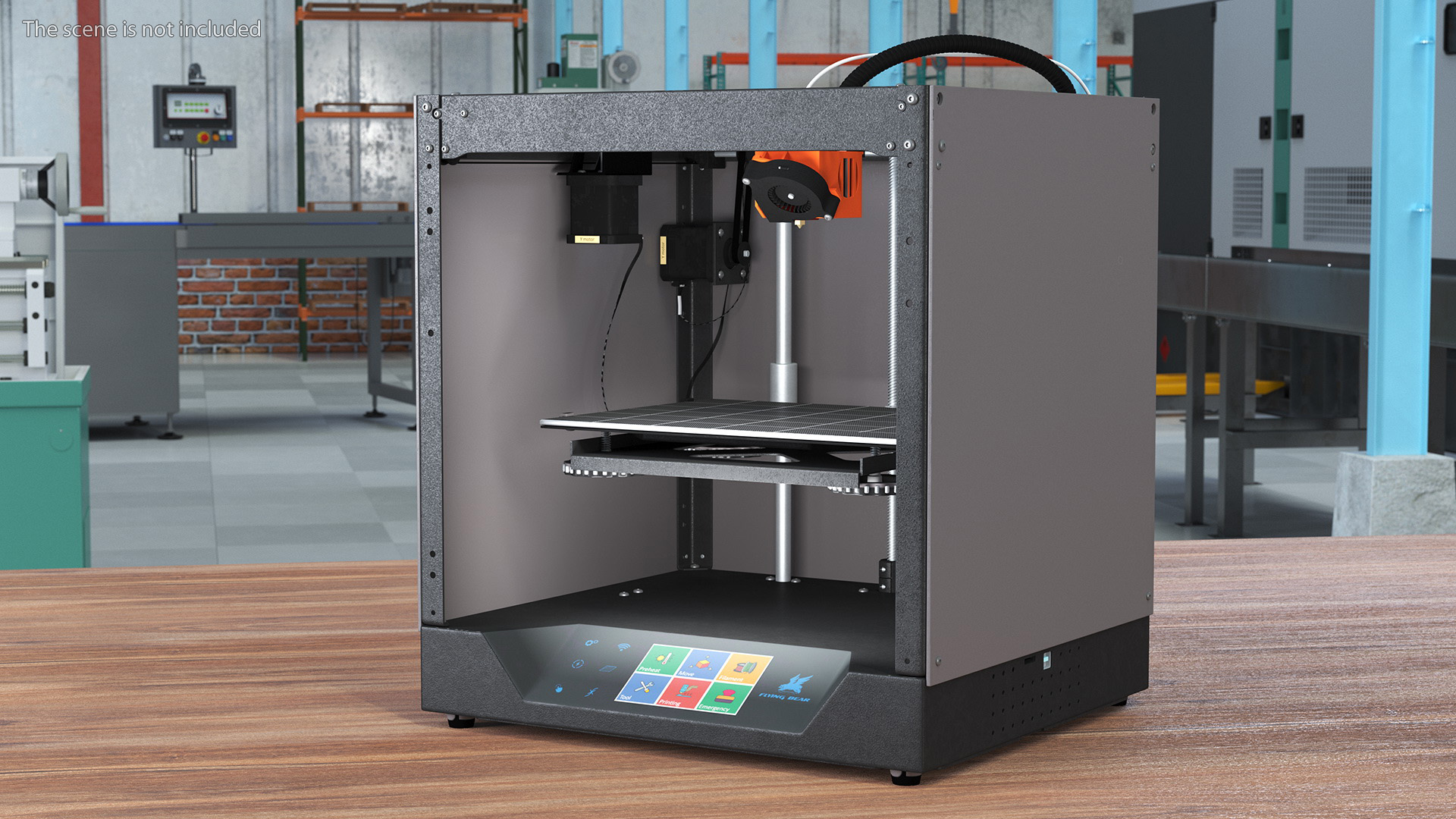 3D 3d Printer Rigged for Maya