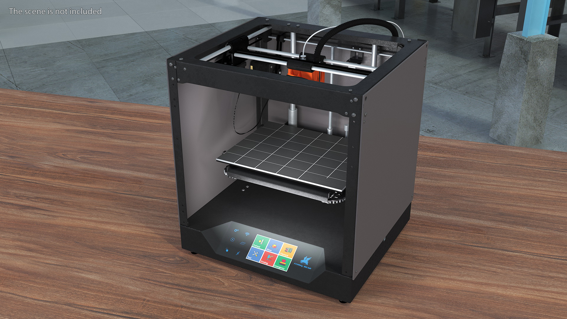 3D 3d Printer Rigged for Maya