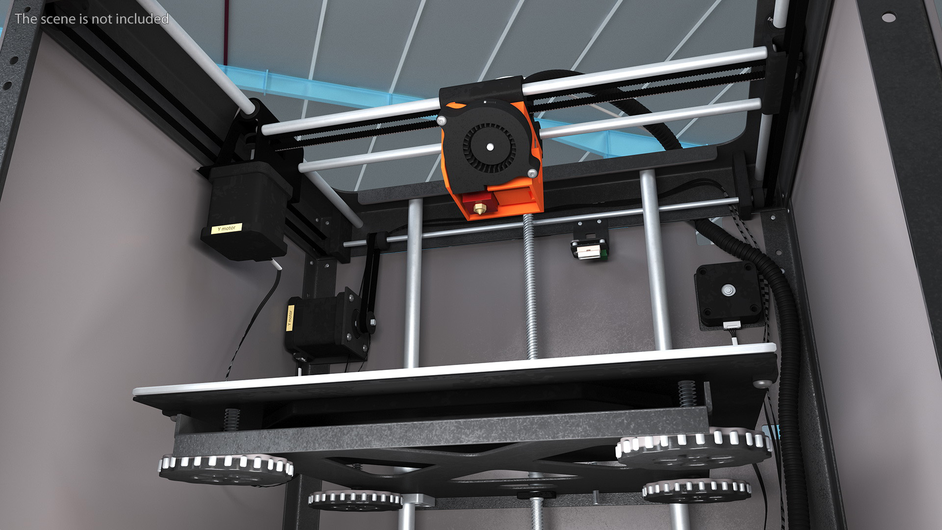 3D 3d Printer Rigged for Maya