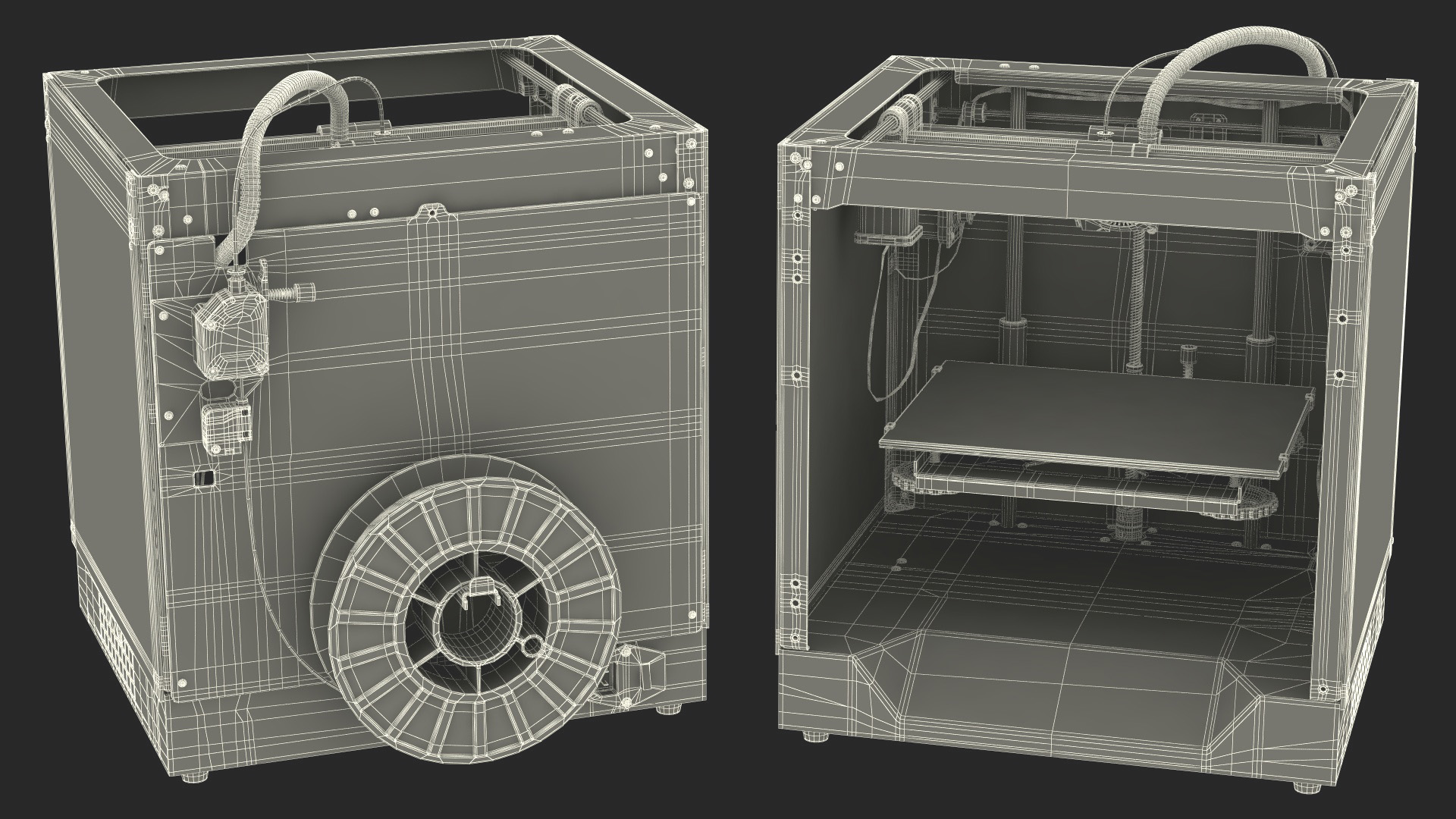3D 3d Printer Rigged for Maya