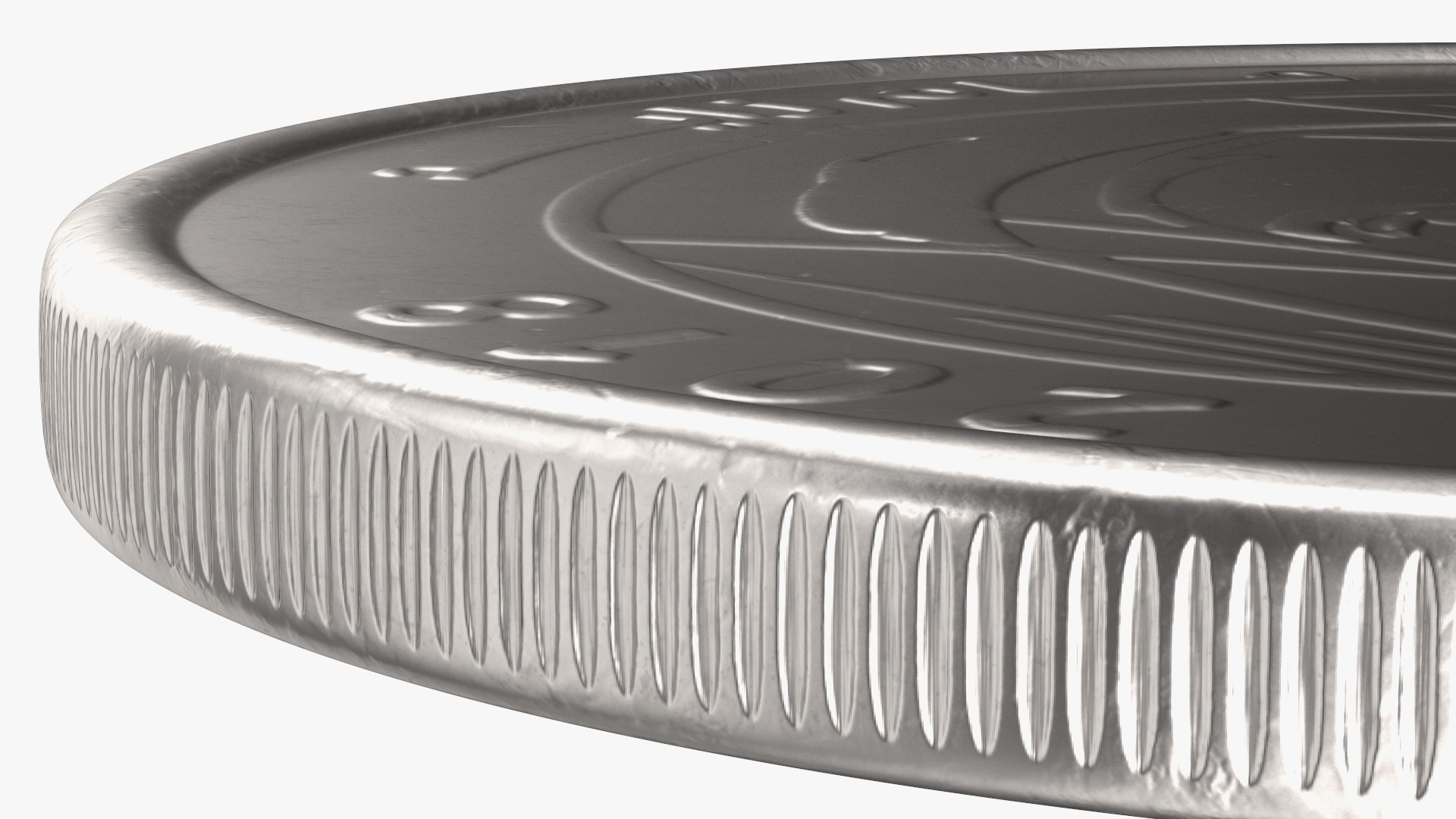 UAE 1 Dirham Coin 3D