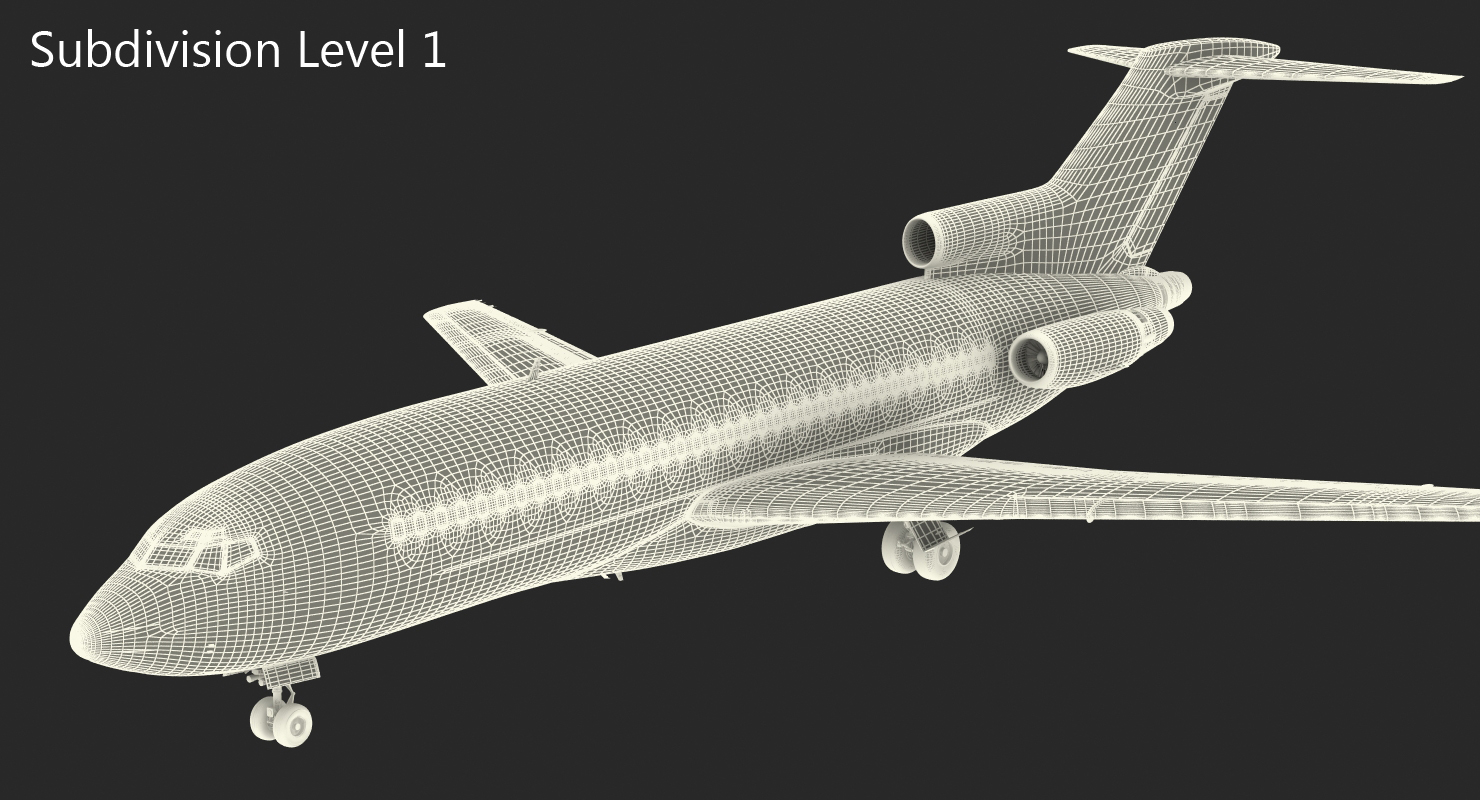 Boeing 727 100 Generic 3D
