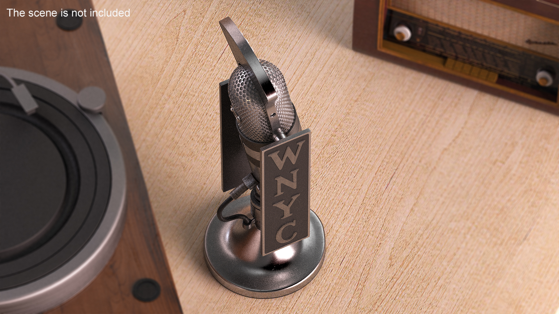 Vintage RCA 77-D Ribbon Microphone 3D model
