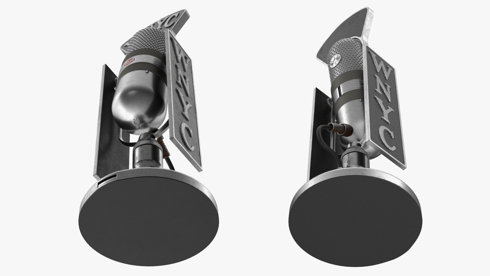Vintage RCA 77-D Ribbon Microphone 3D model