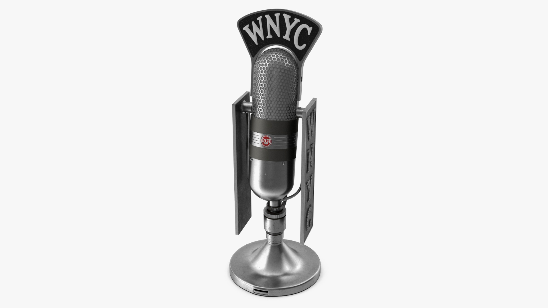 Vintage RCA 77-D Ribbon Microphone 3D model