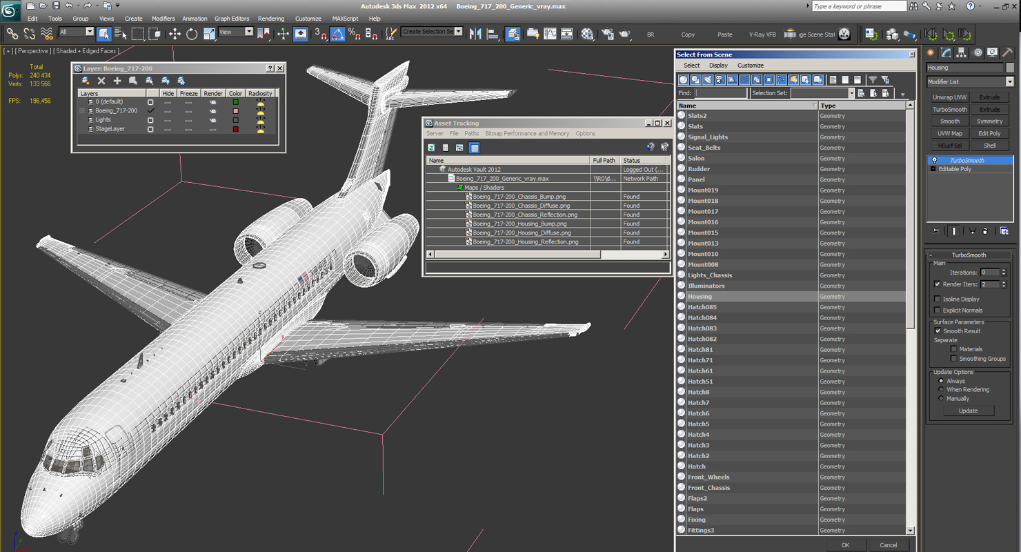 Boeing 717 200 Generic 3D