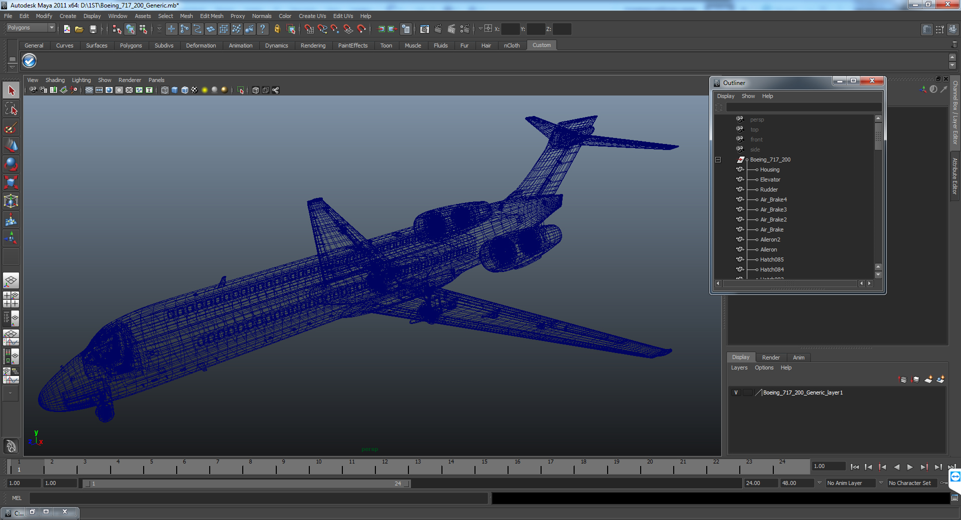 Boeing 717 200 Generic 3D
