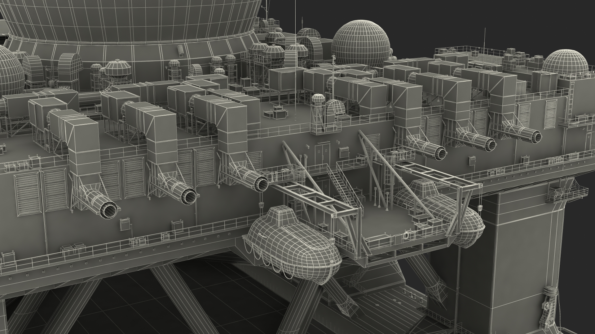 Blue Marlin Heavy Lift Vessel with Sea SBX RIgged 3D model
