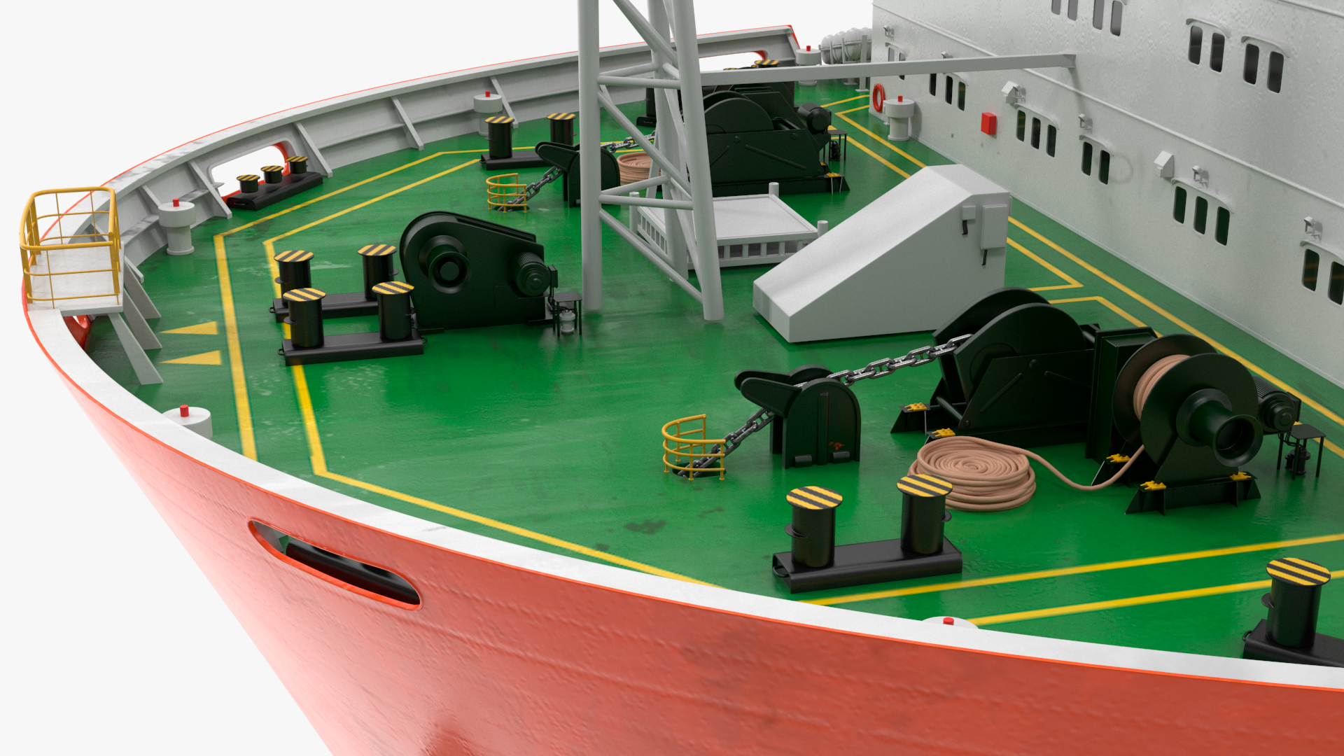 Blue Marlin Heavy Lift Vessel with Sea SBX RIgged 3D model