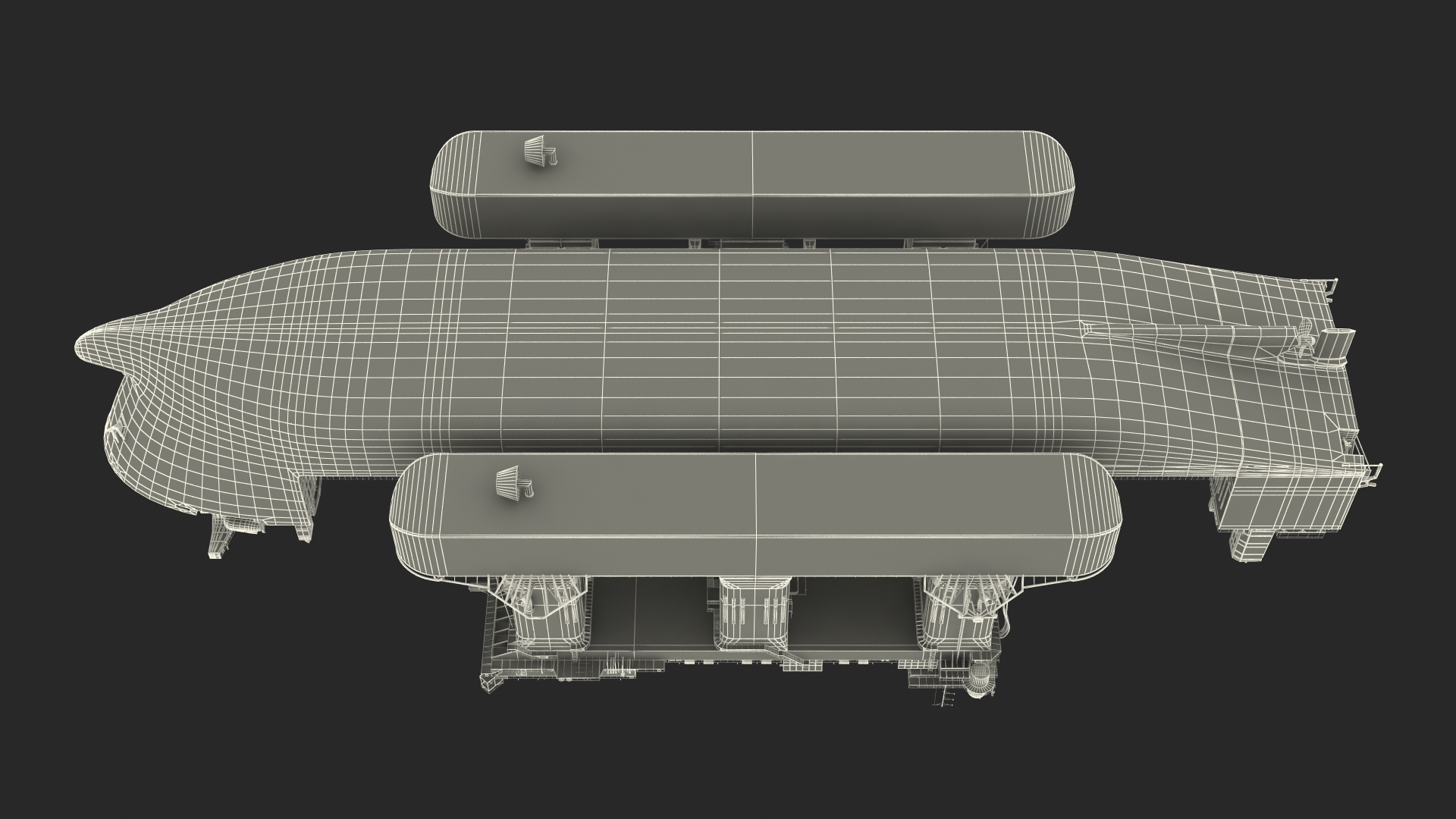 Blue Marlin Heavy Lift Vessel with Sea SBX RIgged 3D model