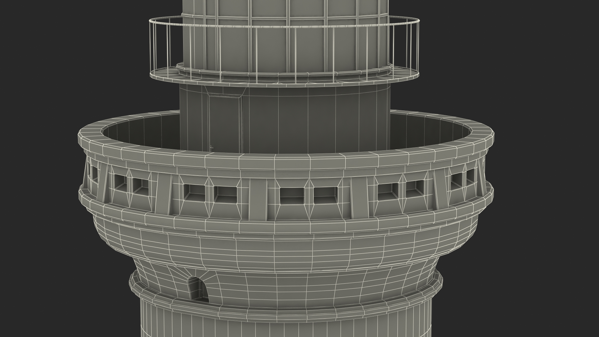 3D model Point Perpendicular Lighthouse