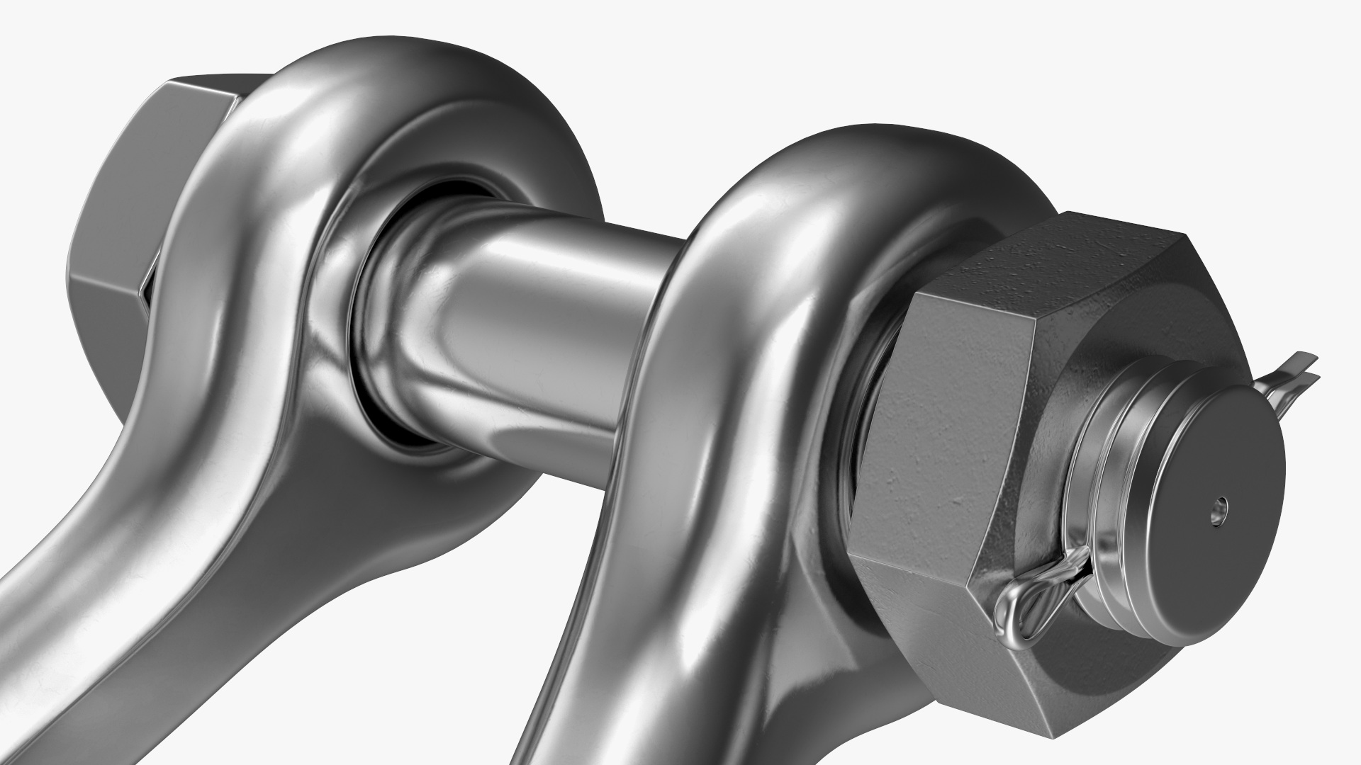 3D Chrome Anchor Shackle