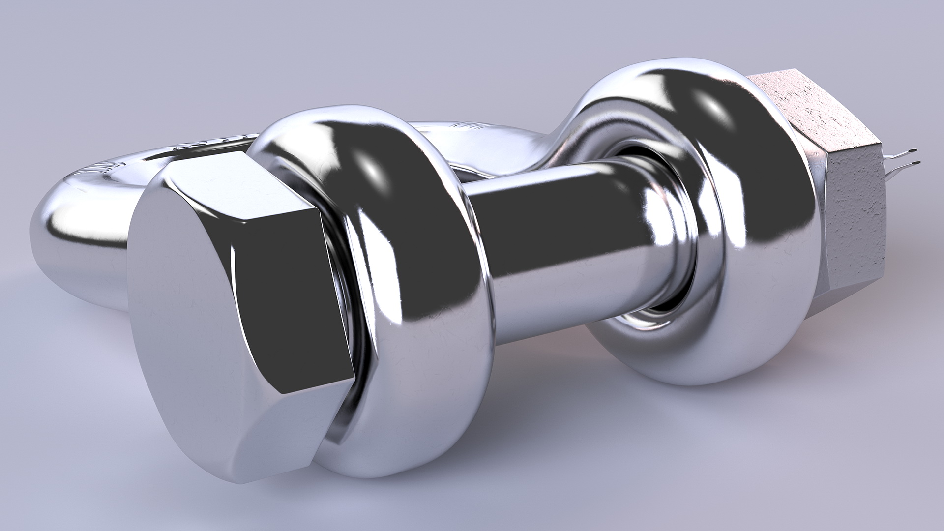 3D Chrome Anchor Shackle