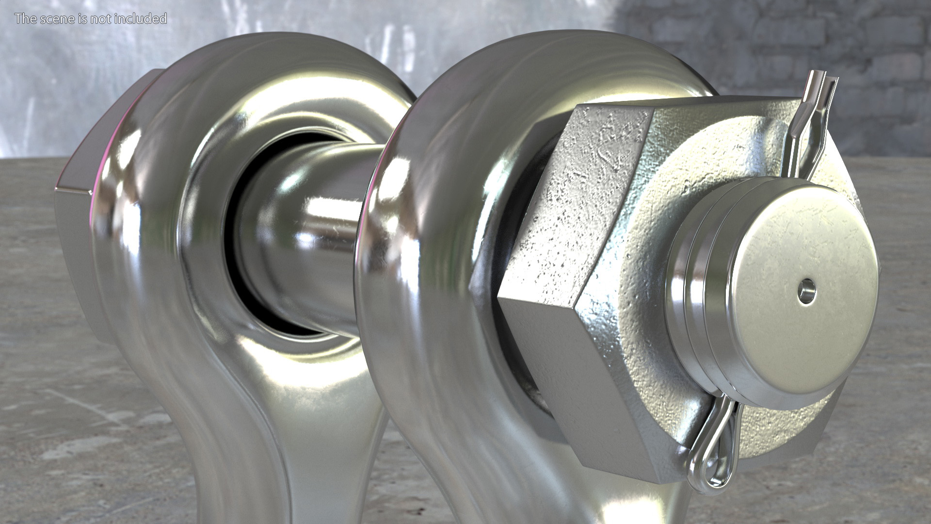 3D Chrome Anchor Shackle