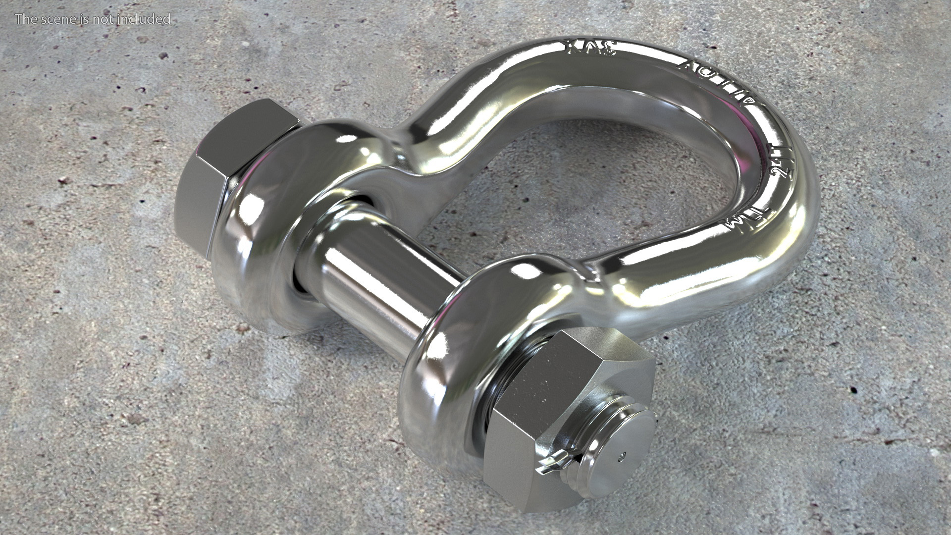 3D Chrome Anchor Shackle
