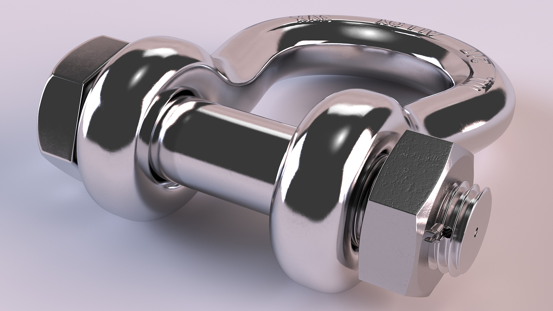 3D Chrome Anchor Shackle
