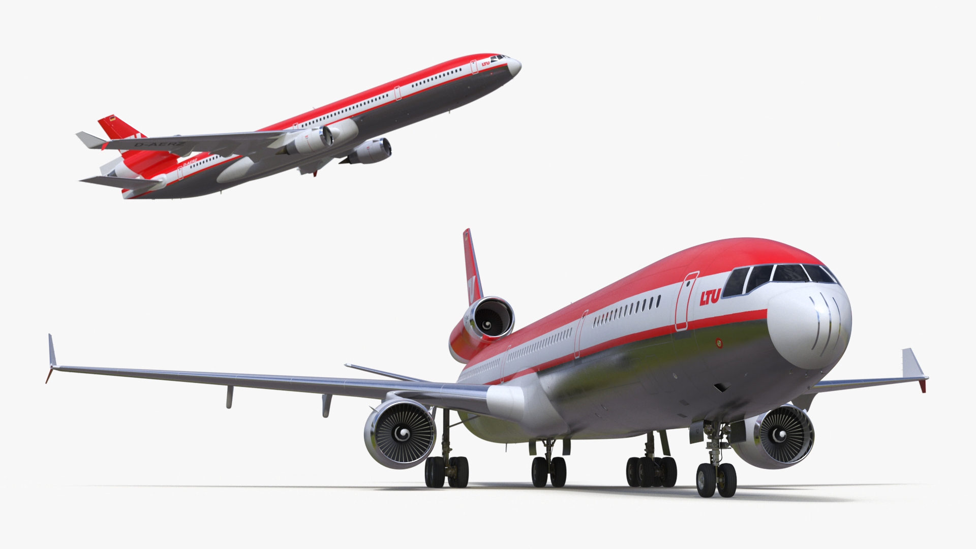 3D LTU International Airways McDonnell Douglas MD-11 Rigged