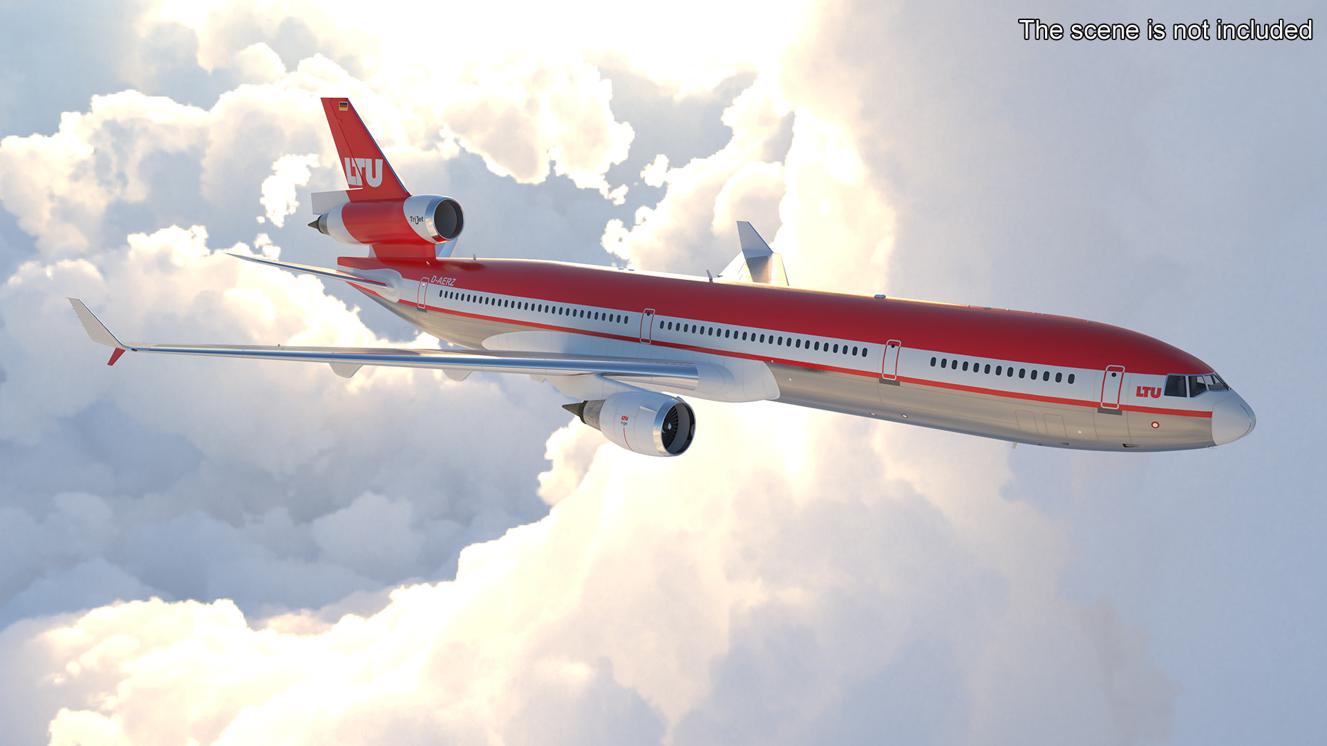 3D LTU International Airways McDonnell Douglas MD-11 Rigged